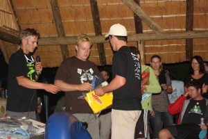 Prizes for the Croc winners included gear from Ark and First Ascent
