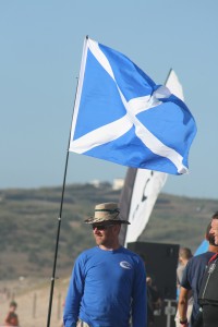 Neil Baxter-flies-the-flag